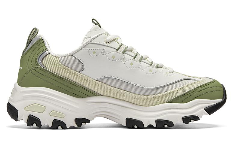 Skechers D'Lites Varsity Spirit Sneaker 'White Beige Green' 894282-WMLT