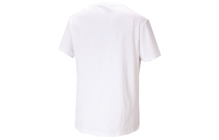 adidas neo Printing Loose Sports Knit Short Sleeve White HC3828