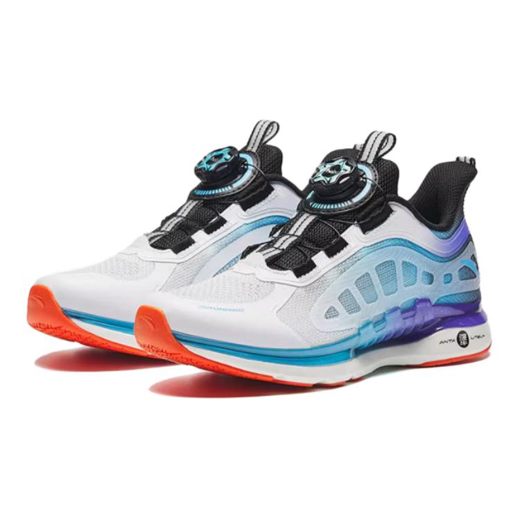 (GS) ANTA Running Series Sneakers 'White Blue Purple' A312425577-1
