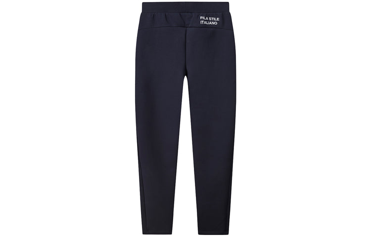 FILA Straight Casual Pants Stay Warm Sports Knit Long Pants Blue F11M118617F-NV