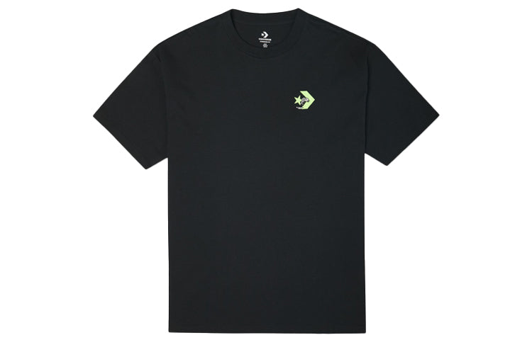 Men's Converse Logo Printing Round Neck Short Sleeve Black 10022786-A02