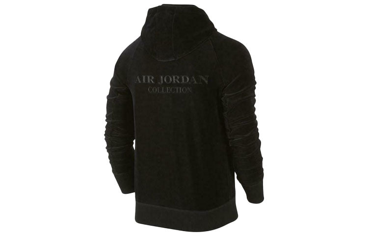 Air Jordan Solid Color Sports hoodie Suit Black 826734-010