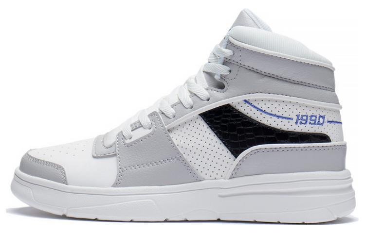 (WMNS) Li-Ning WeiWu High Top Shoes 'White Grey' ABCS098-1