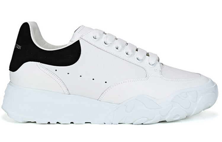 Alexander McQueen Oversized Court Trainer 'White Black' 634619WHZ969061