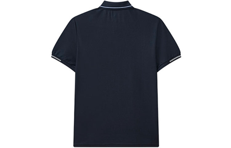 FILA Casual Solid Color Short Sleeve Polo Shirt Blue F11M122101F-NV