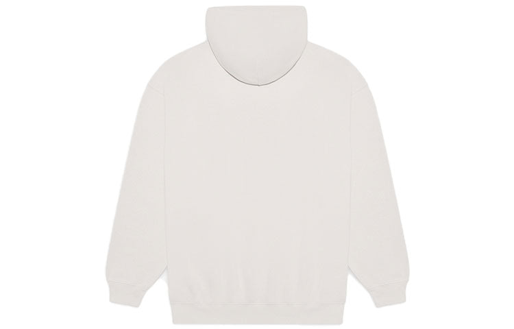 Men's Balenciaga FW21 Logo Alphabet Printing hooded Long Sleeves Creamy White 570811TIV552970