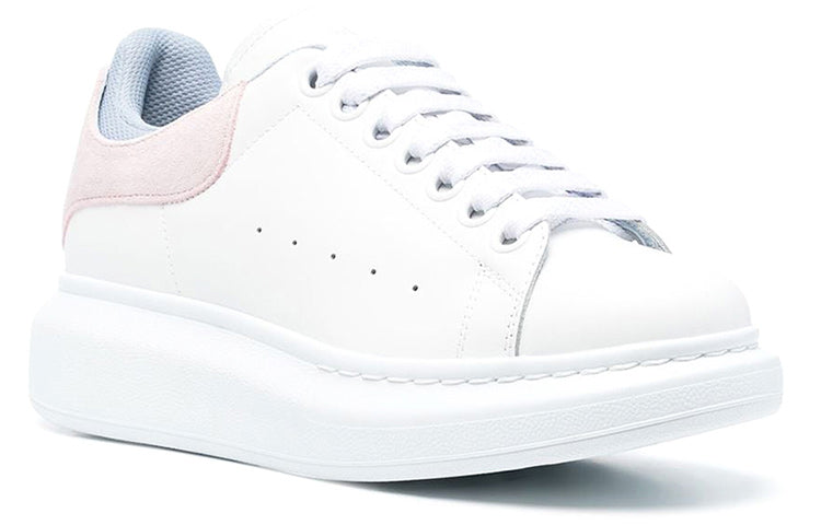 (WMNS) Alexander McQueen Oversized Sneakers 'White Pink Blue' 697103WIBNT8874