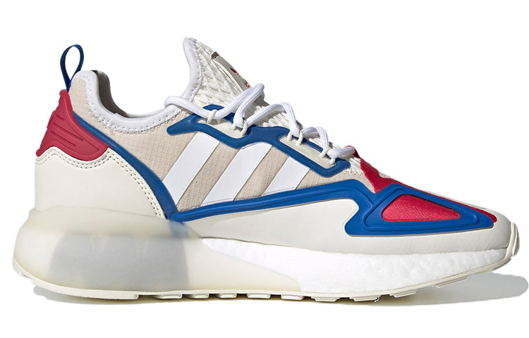 (WMNS) adidas originals ZX 2K Boost 'White Blue Red' FZ0220