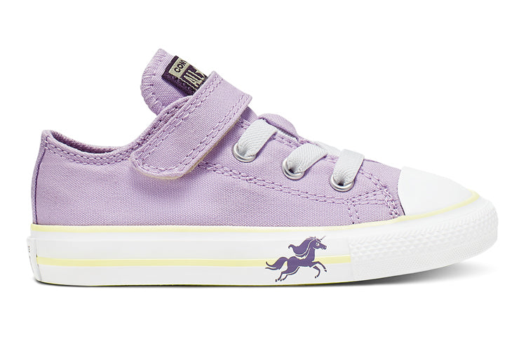 Converse Kids' Hook-and-Loop Chuck Taylor All Star Low Top Purple 766205C