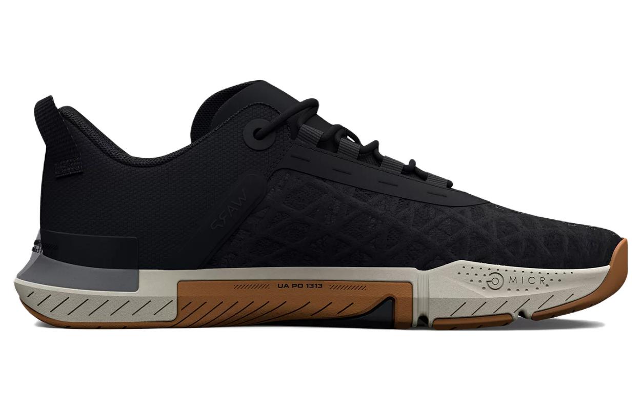 (WMNS) Under Armour TriBase Reign 5 'Black Ivory Gum' 3026022-001