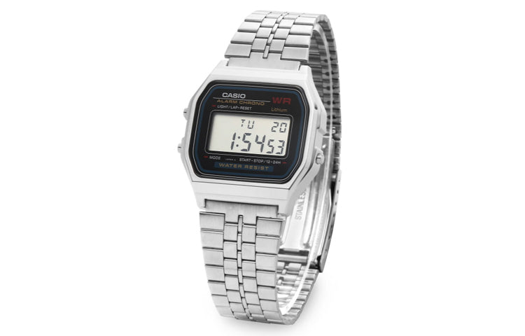 CASIO Classic Bracelet Unisex Waterproof Mens Silver Digital A159W-N1DF