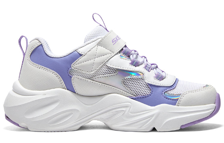 (GS) Skechers DLITES 1.0 'White Lavender' 319009L-WLV