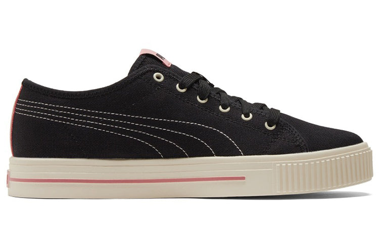 PUMA Ever Cv Casual Skateboarding Shoes Unisex Black Pink 383865-02