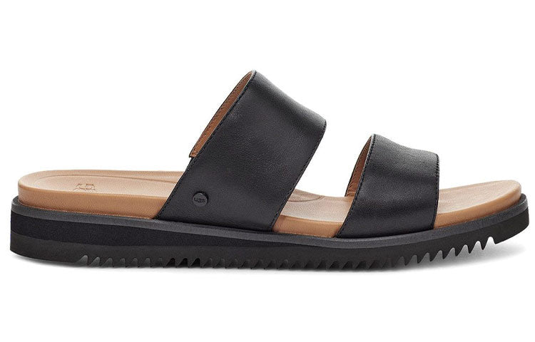 (WMNS) UGG Zyle Slide Soft Sole Cozy Flat Heel Black Sandals 1116371-BLK