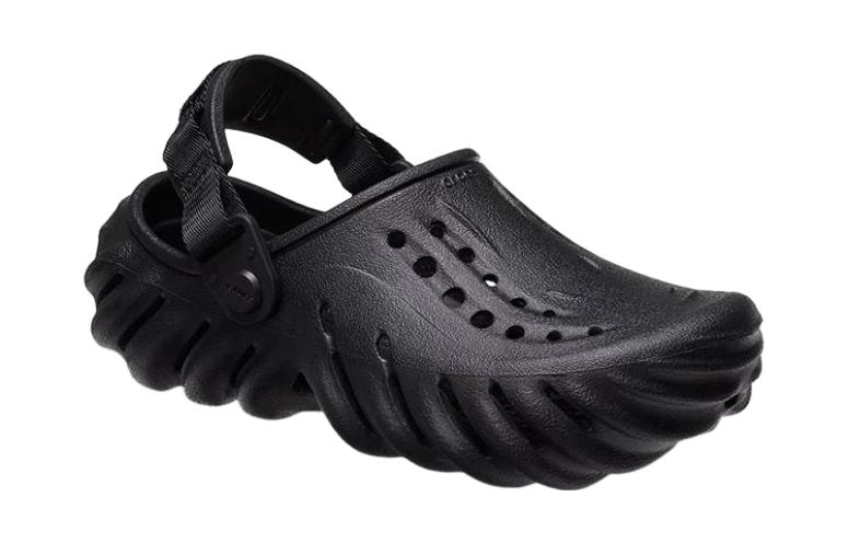 (GS) Crocs Echo Clog Sandals 'Black' 208190-001