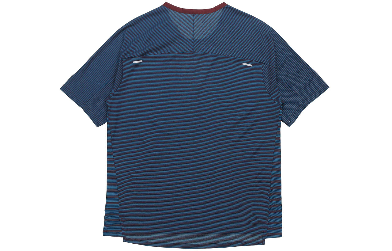 Nike TechKnit Future Fast Running Round Neck Short Sleeve 'Brownred Dark Green Black' CU6057-681