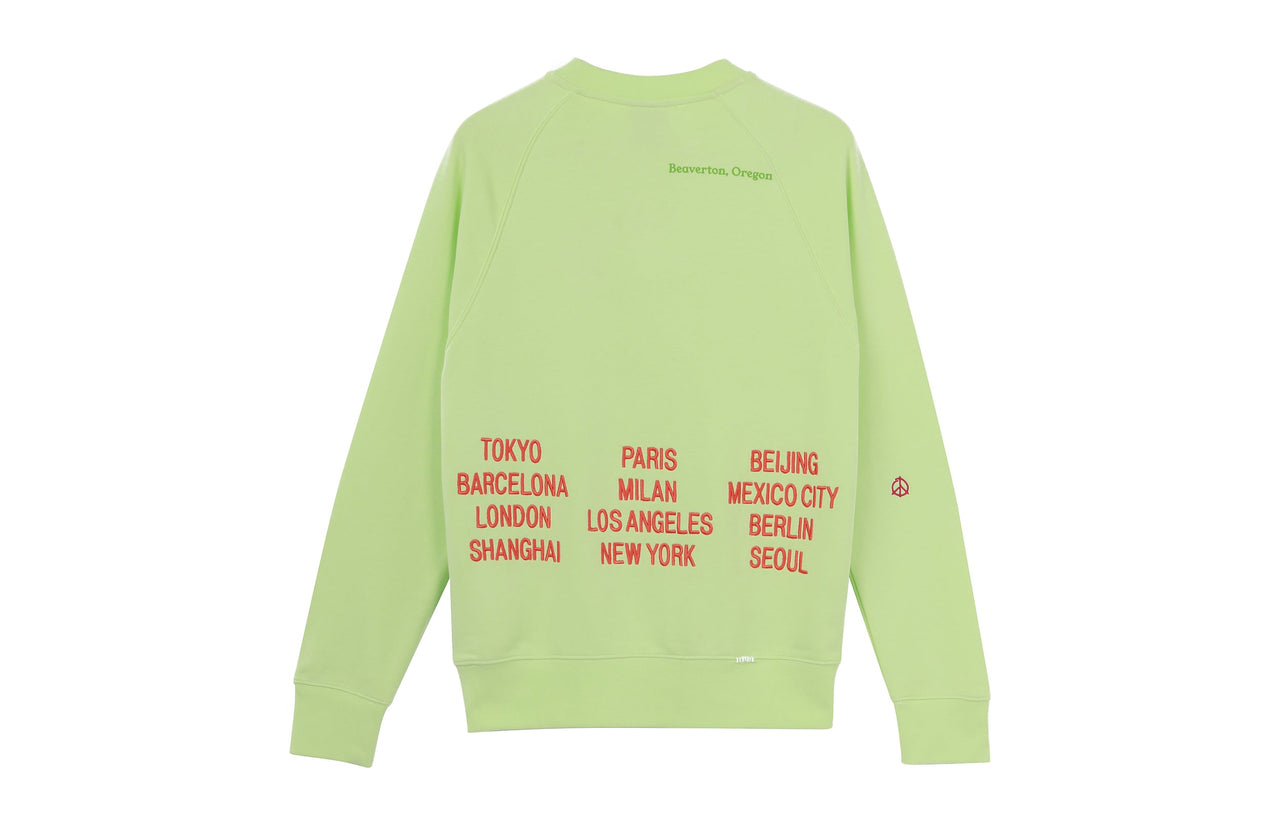 Men's Nike Embroidered Logo Round Neck Pullover Green DD0883-383
