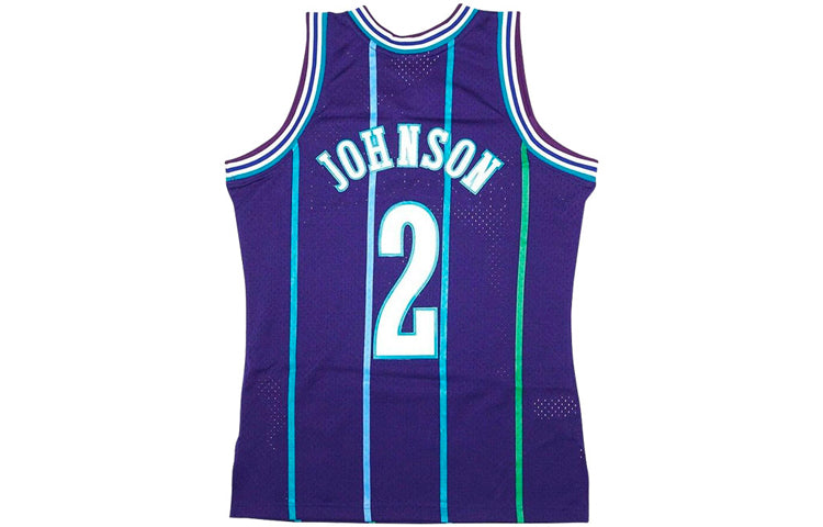 Mitchell & Ness NBA Swingman Jersey 'Charlotte Hornets - Larry Johnson 1994/95' SMJYAC18008-CHOPURPLJO94