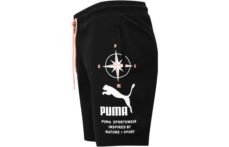 PUMA Nature Camp Graphic Shorts 'Black' 536943-01