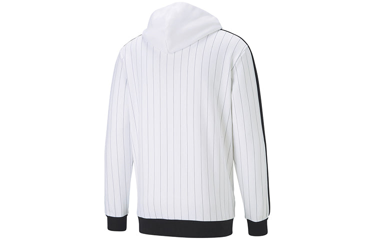 PUMA Pinstripe Stripes Sweatshirt White 530179-02