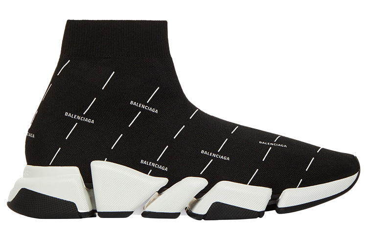 Balenciaga Speed 2.0 Sports Shoes Black/White 645421W2DBT1090