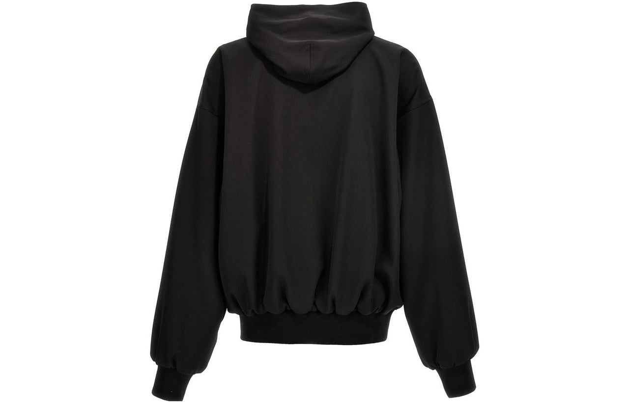 Balenciaga Zip-Up Hoodie Large Fit 'Black' 750965TNT391000