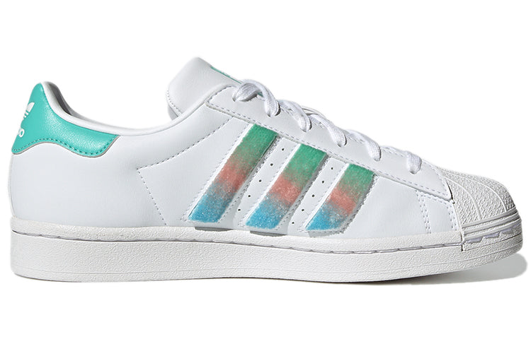 (WMNS) adidas originals Superstar For White/Green/Blue GZ2798