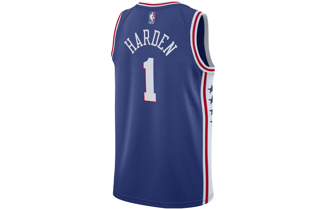 Nike x NBA Philidelphia 76ers 22-23 Icon Edition Swingman Jersey 'James Harden 1' DN2018-405