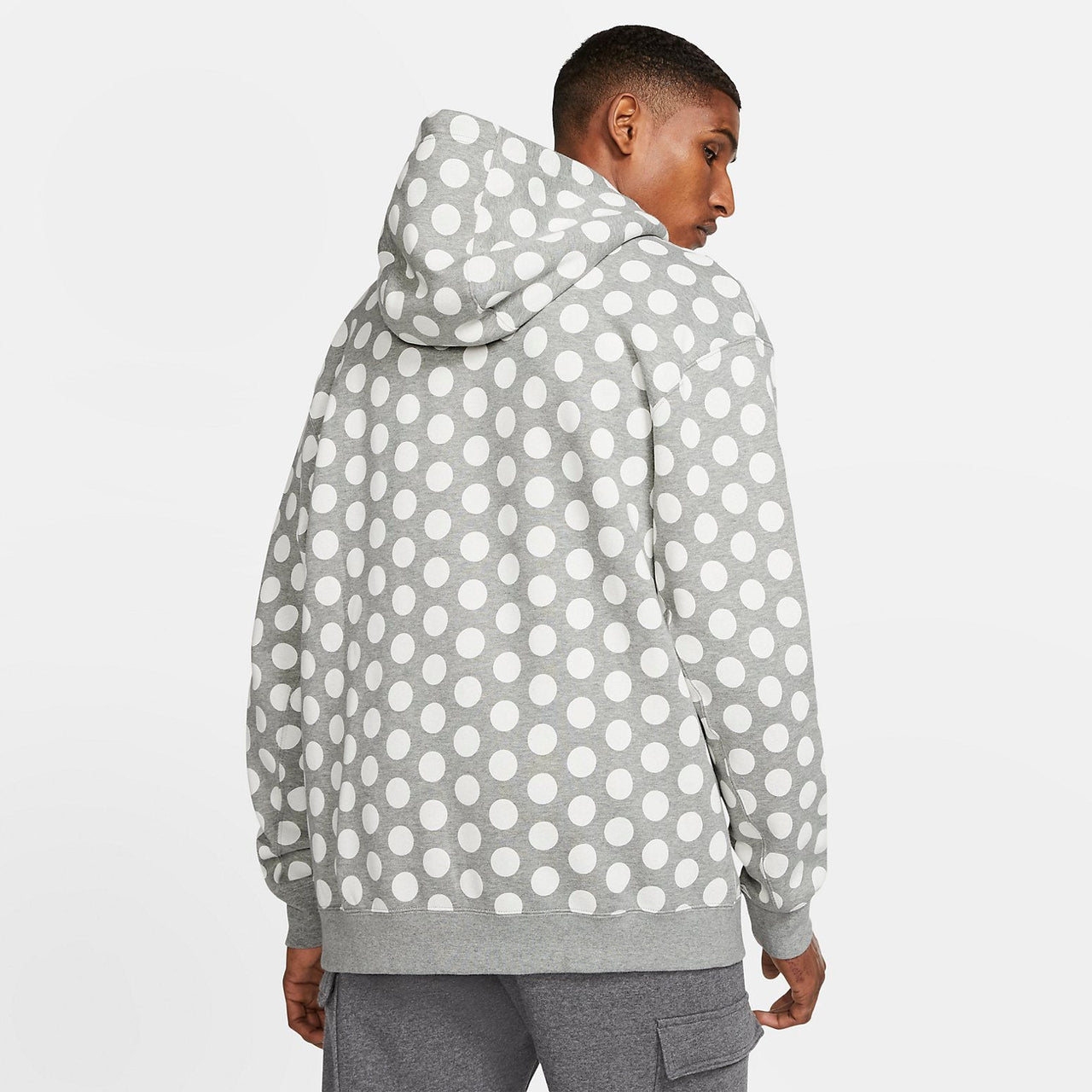 Nike Full Out Dots Hoodie 'Grey White' BV5531-063