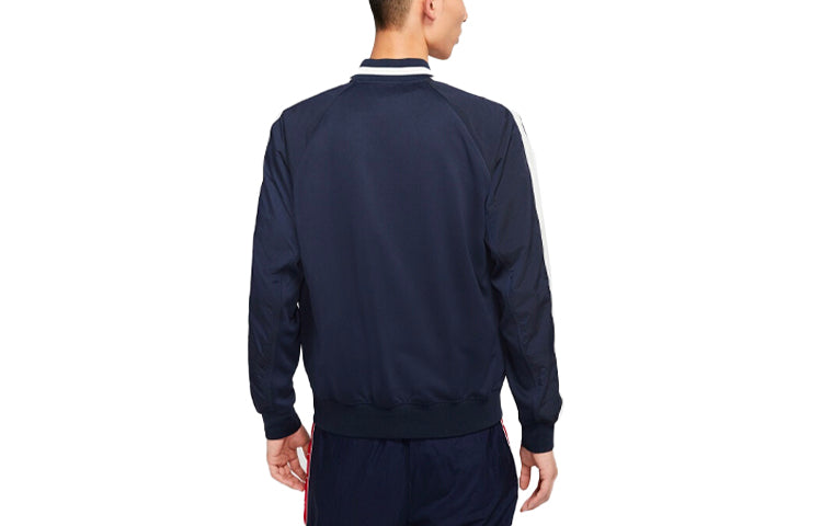Nike Sportswear Nsw logo Printing Contrasting Colors Woven Jacket Navy Blue CJ5045-410