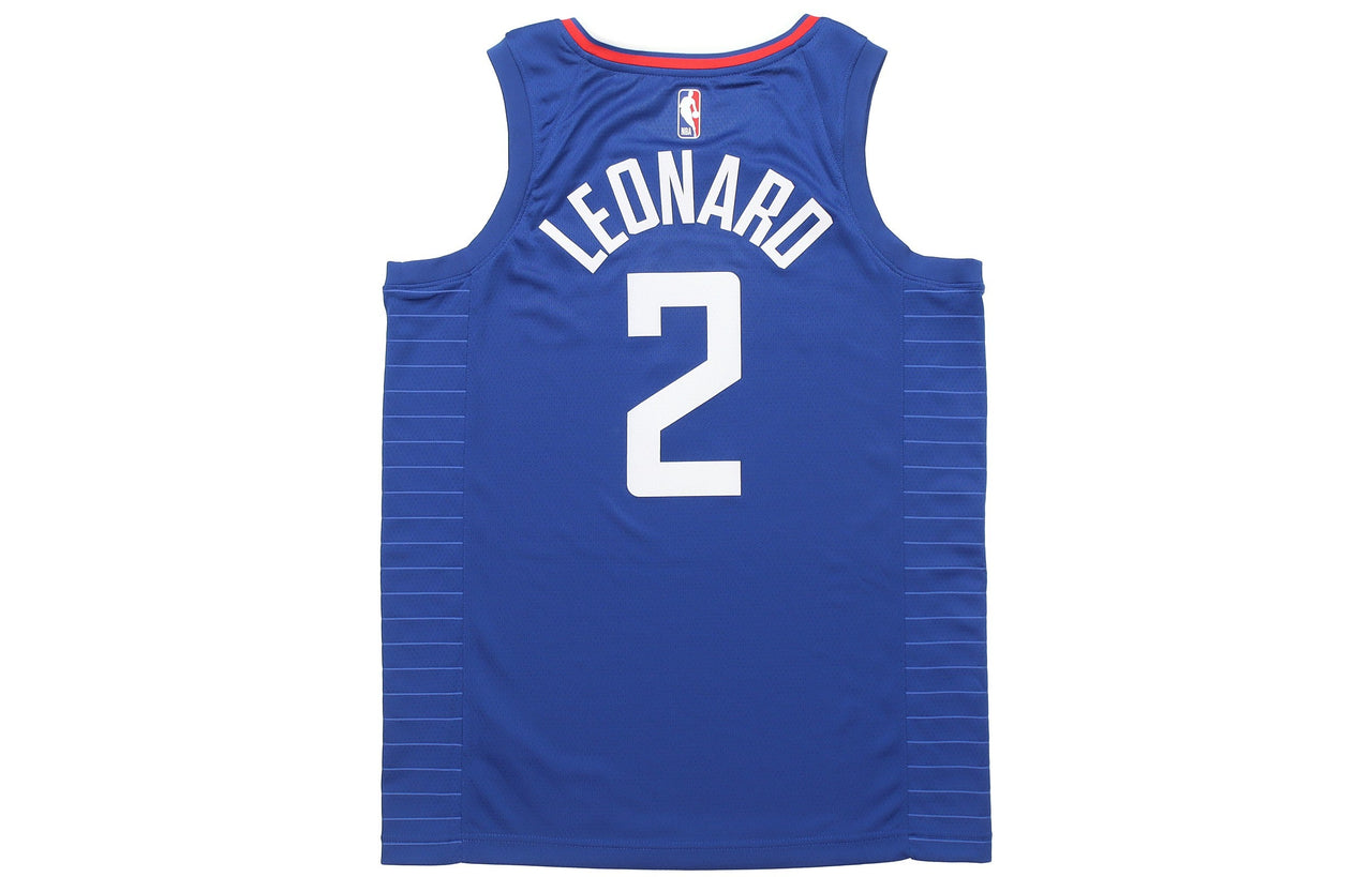 Nike NBA Sports Basketball Jersey SW Fan Edition Los Angeles Clippers Leonard 2 Blue CW3668-402