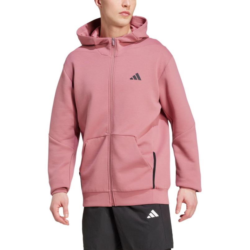 adidas Designed for Training Full-Zip Track Jacket 'Preloved Crimson' IY1132