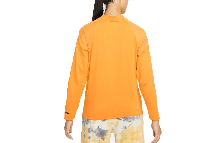 (WMNS) Nike Sportswear Dri-FIT ADV Tech Pack Solid Color Breathable Half Turtleneck Long Sleeves Yellow T-Shirt DD4629-738