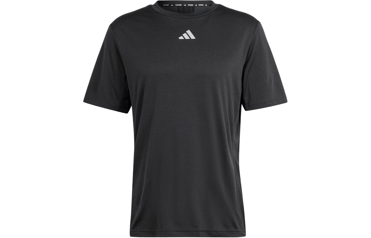 adidas HIIT Workout 3-Stripes Tee Asia Sizing 'Black' IL7128