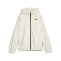 (WMNS) PUMA Essentials Solid Windbreaker Jacket 'White' 847494-87