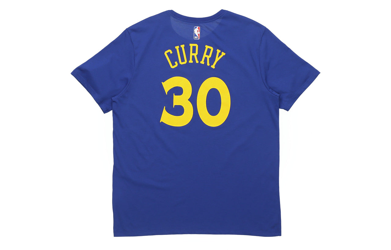 Nike Golden State Warriors DRI-FIT NBA Short Sleeve Blue 'Curry' 870775-496