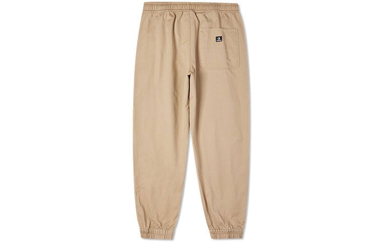 Men's Converse Solid Color Bundle Feet Sports Pants/Trousers/Joggers Khaki 10023502-A03