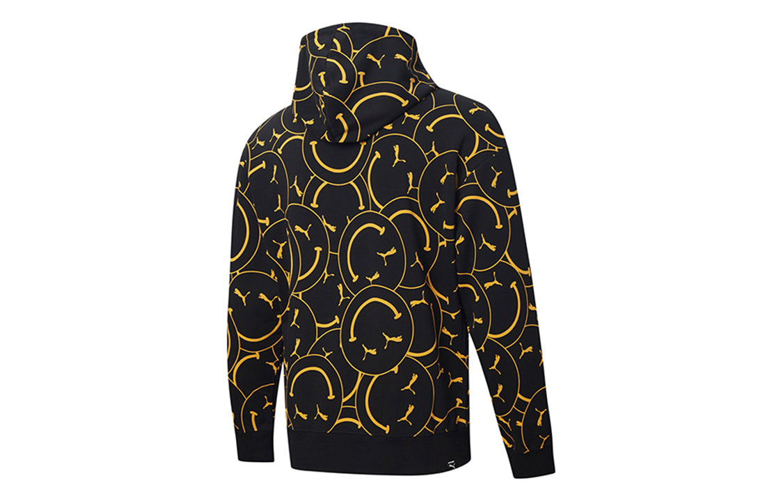 PUMA Club AOP Printed Hooded Jacket Black 530161-01