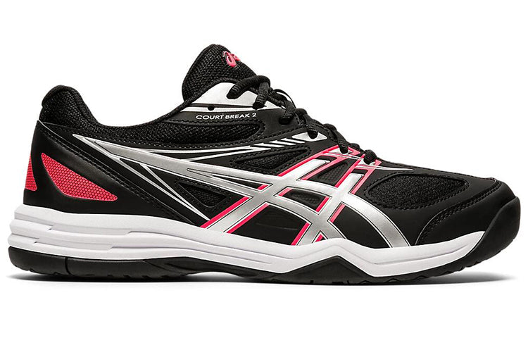 (WMNS) ASICS Court Break 2 Running Shoes Black/Silver 1073A013-003