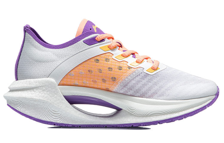 (WMNS) Li-Ning Essential 'White Orange Purple' ARHR122-7