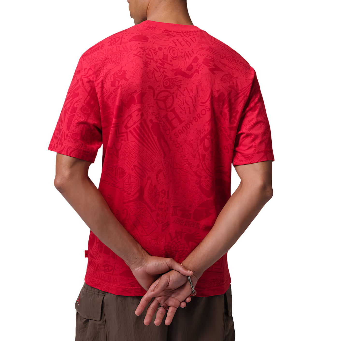 Jordan Brooklyn T-Shirt 'University Red Phantom' IM9994-657