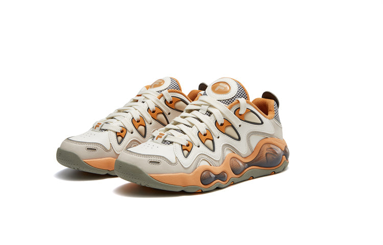 (WMNS) FILA FUSION VERTICAL Basketball Shoes 'White Orange' T12W343207FAS