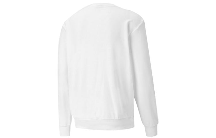 PUMA Rebel Long Sleeve Sweater 'White Black' 585272-02