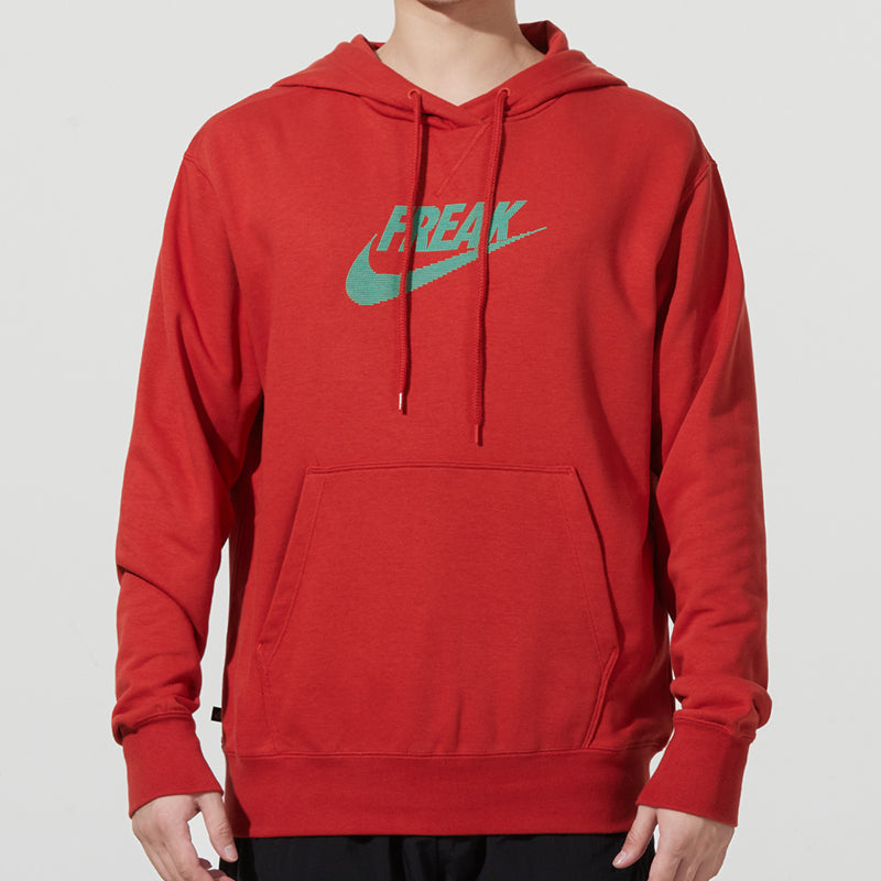 Men's Nike As Ga Nk Po Freak Logo Printing Pullover Sports Pullover Red DA5692-671