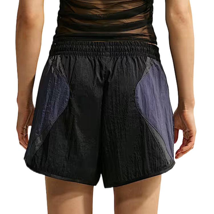 (WMNS) Nike Sportswear Loose Mid-Rise Track Shorts 'Black Gridiron Anthracite' IM8404-010