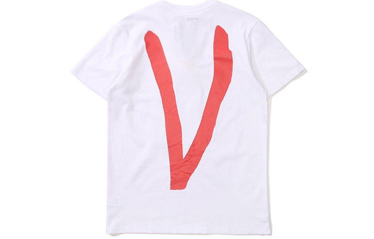 VLONE Love Tee Back Large Logo Short Sleeve Couple Style White Red VLTE18SS002