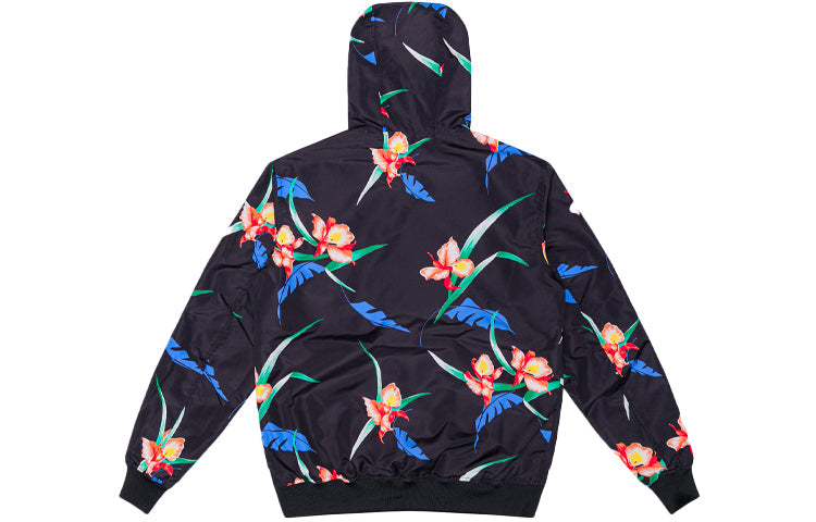 Men's Levis Printing Pattern reversible Zipper Hooded Jacket Black 15820-0001