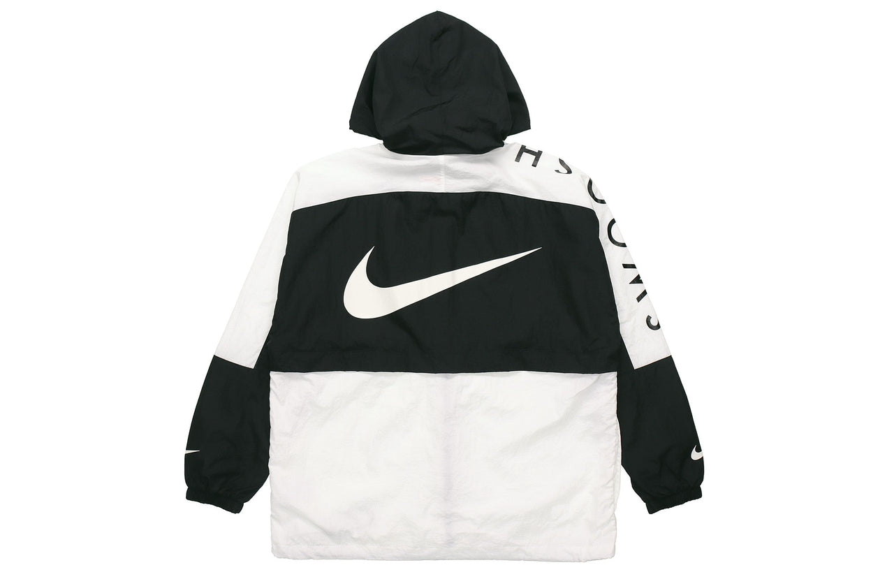 Nike Casual Sports Hooded Jacket Men's Black/White DJ4131-010