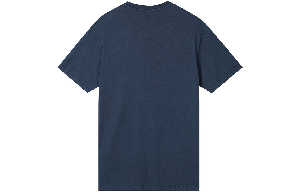 Men's Levis Alphabet Logo Loose Round Neck Short Sleeve Navy Blue 17783-0139