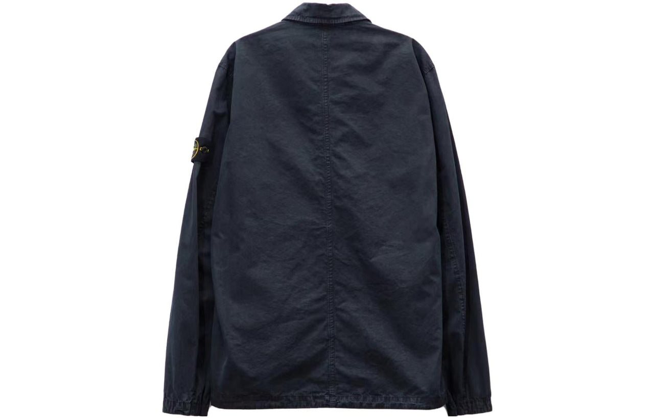 STONE ISLAND Old Effect Overshirt 'Navy Blue' 7915102WN-V0120